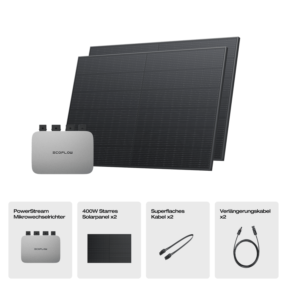 EcoFlow 400W Starres Solarpanel (2 Stück) (Empfohlenes Zubehör)