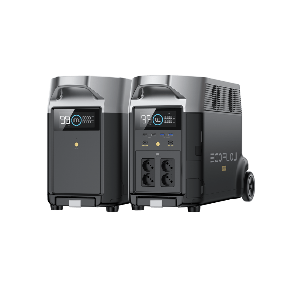 EcoFlow DELTA Pro + DELTA Pro Intelligenter Zusatzbatterie (Generalüberholt)